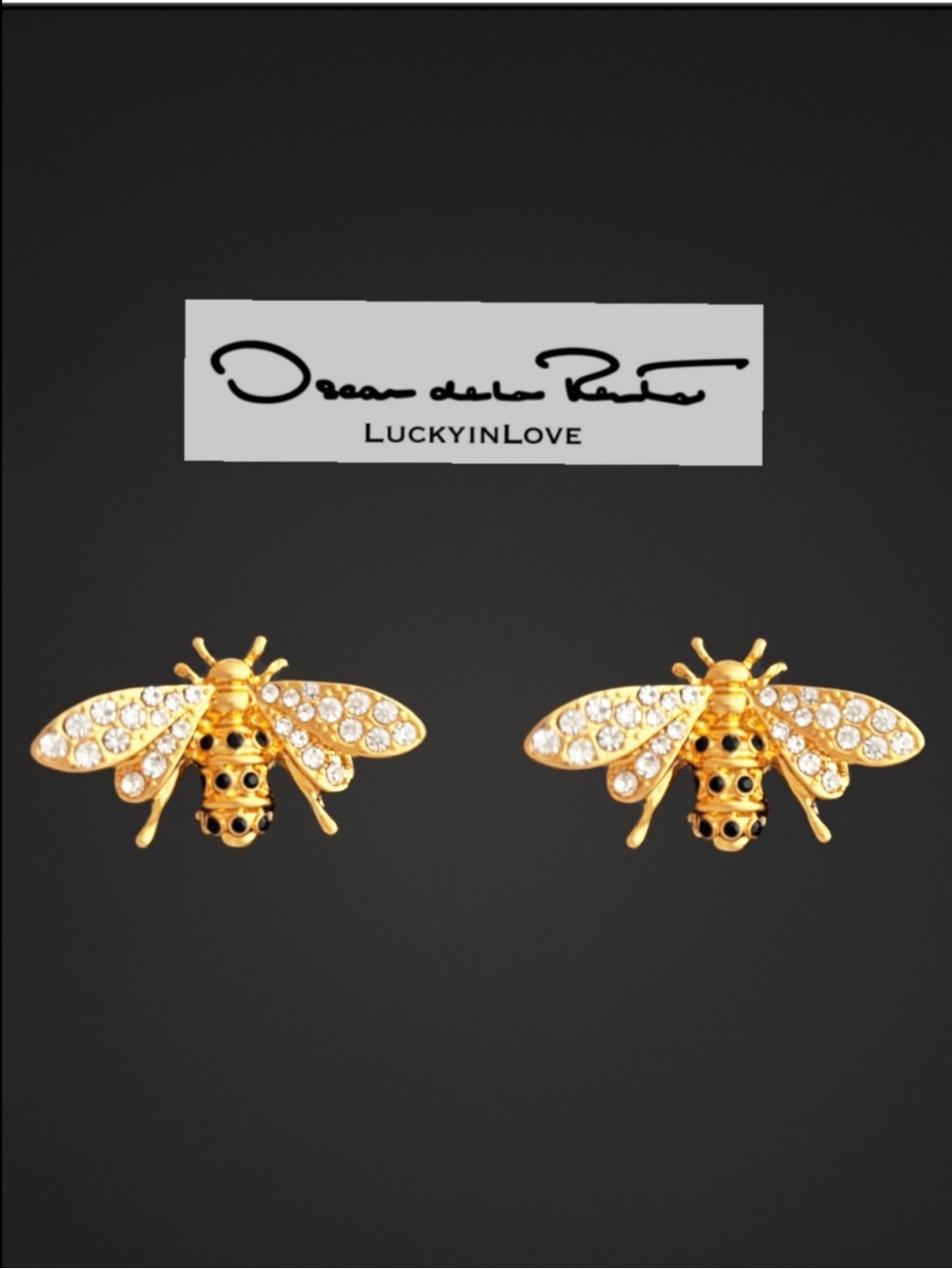 OSCAR DE LA RENTA • Golden Honey
Bee Stud Earrings - Picture 15 of 15